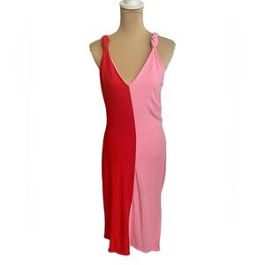 Entro Pink‎ and Red Colorblock Dress NWT Large